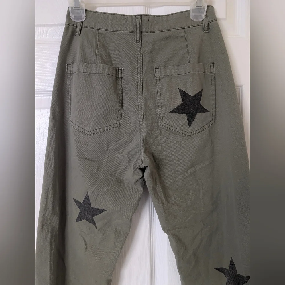 Pistola Tammy High Waisted Straight Leg Pants, Royal Honor Cotton Size 24 - Picture 8 of 16
